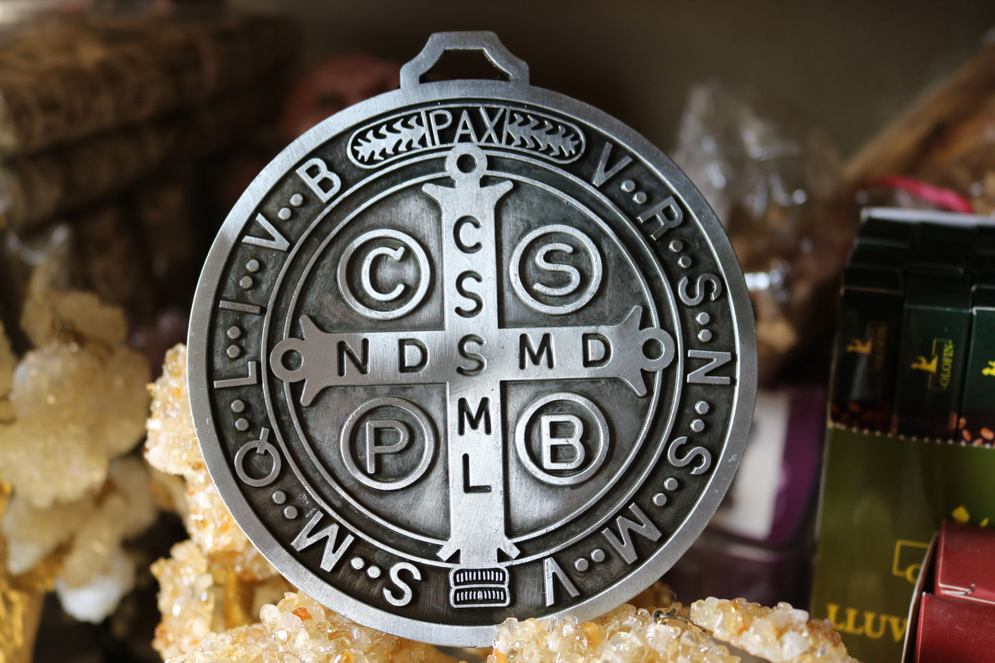 St. Benedict Medal Wall Plaque (Double-Sided)