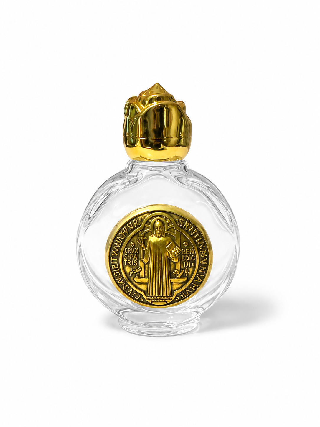 San Benito Gold Holy Water Flask