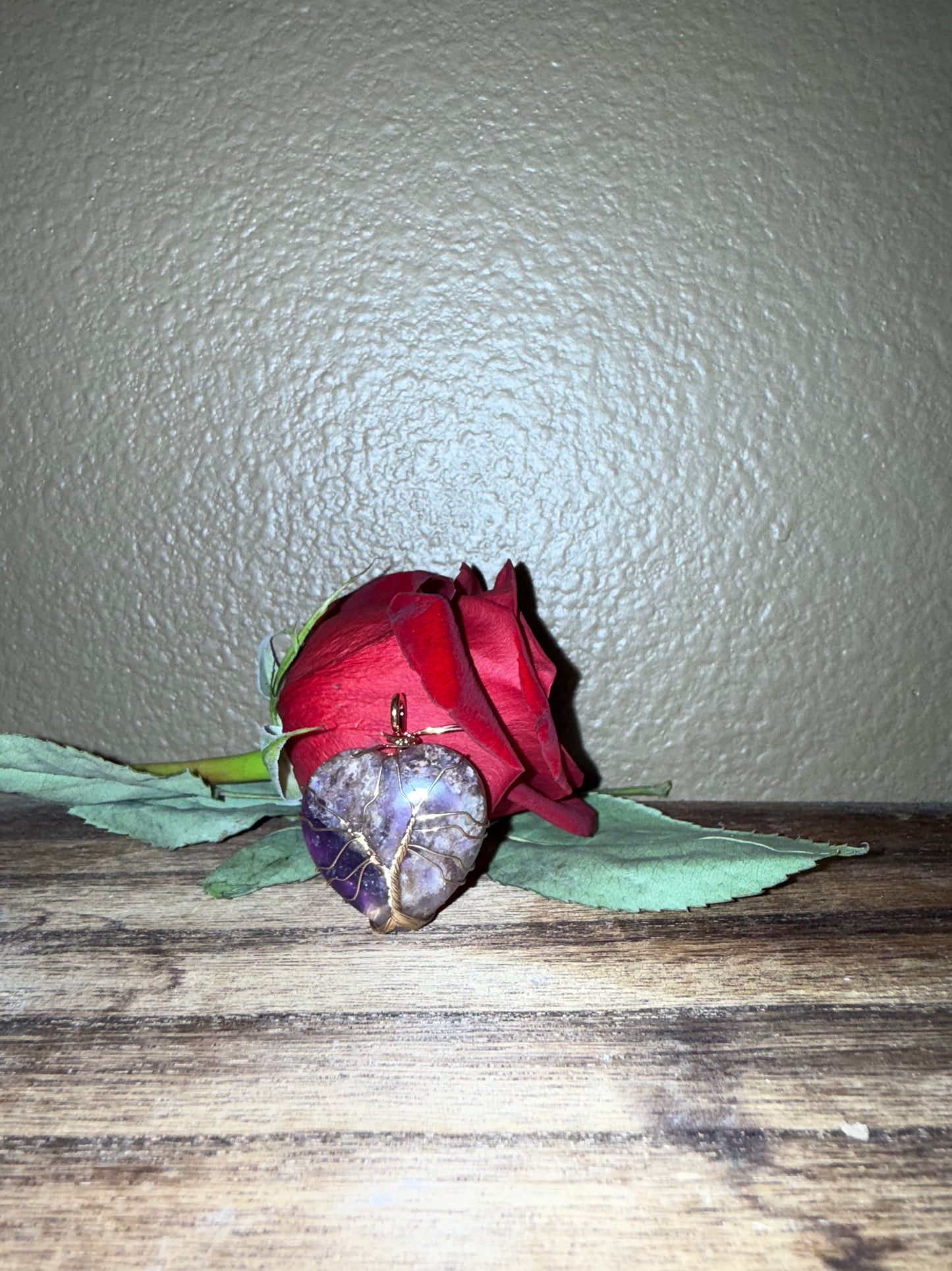 Amethyst Heart Pendant