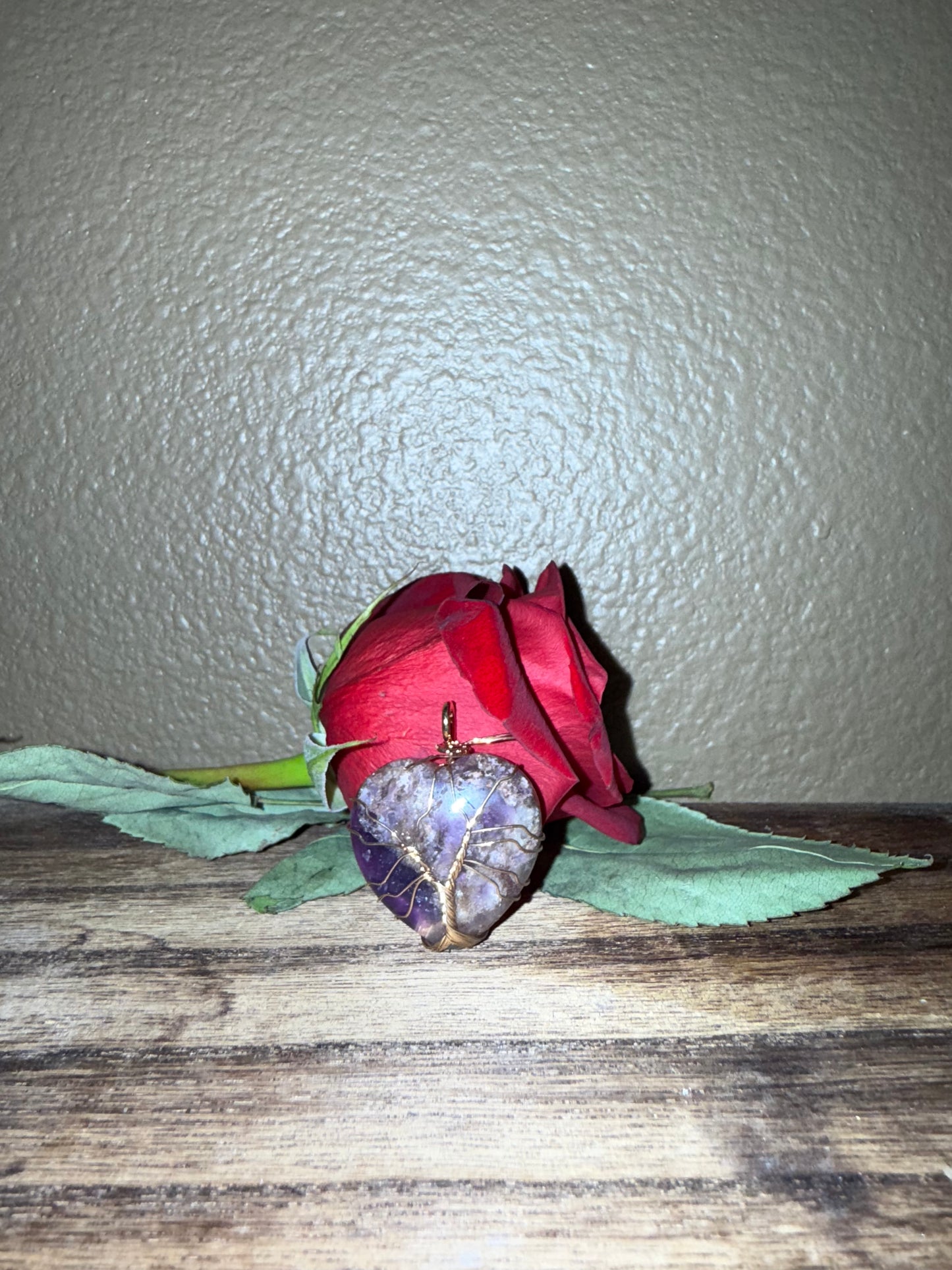 Amethyst Heart Pendant