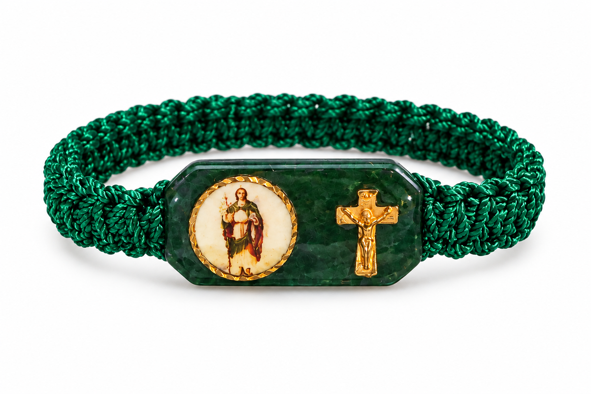 Archangel Rafael Green Bracelet
