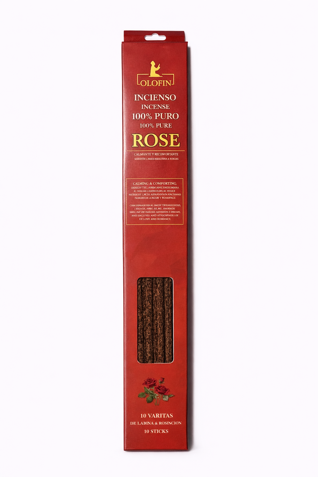 Rose Incense (Rosa)- 100% Pure 10 count