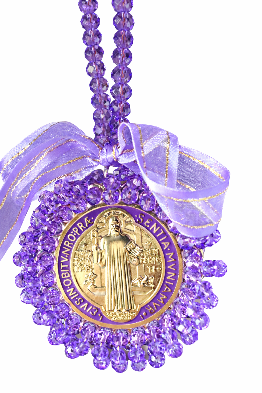 St. Benedict Purple Protection Charm