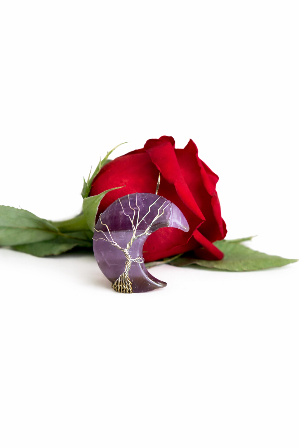 Amethyst Moon Pendant