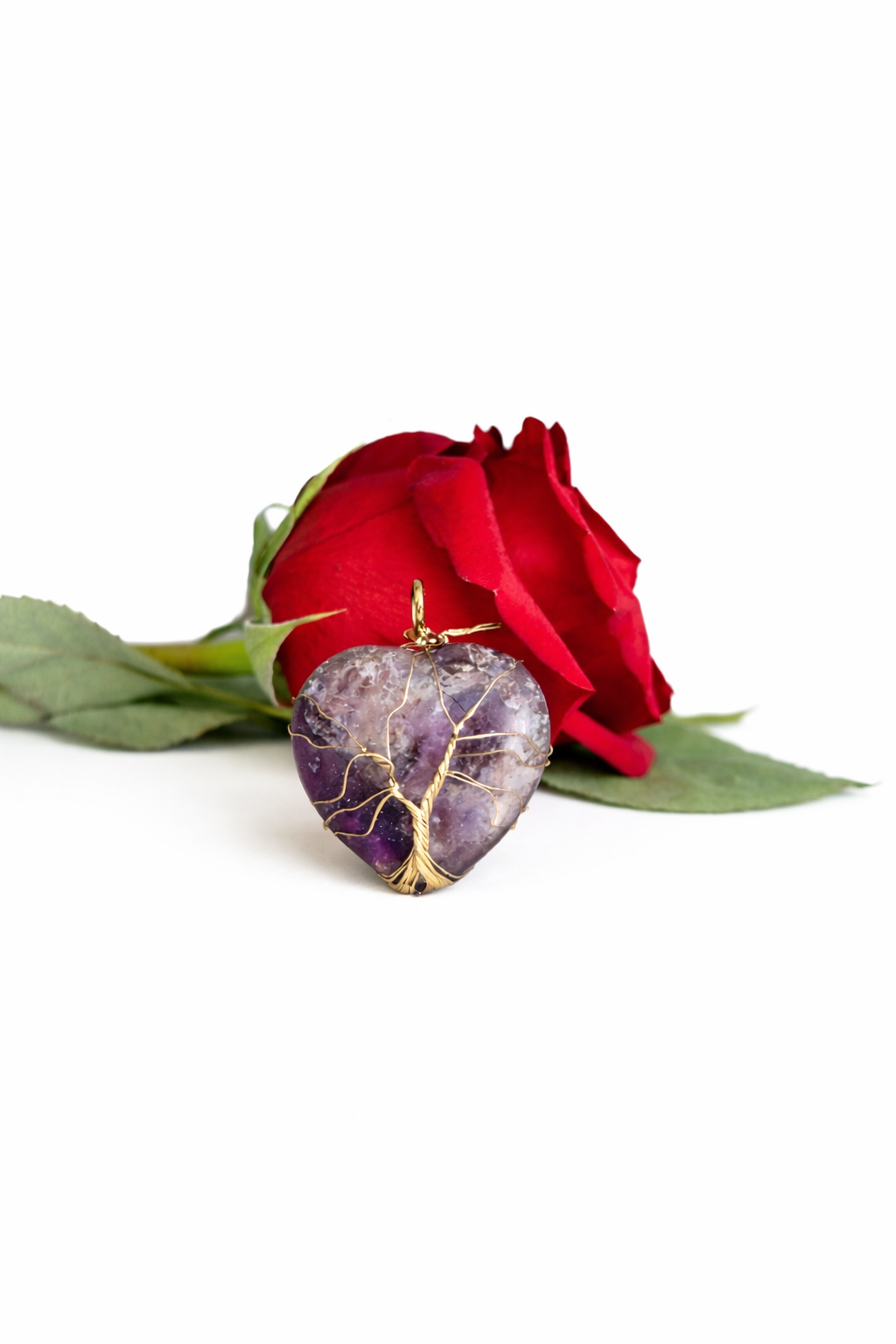 Amethyst Heart Pendant