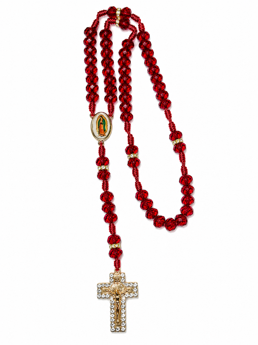 Rosario Virgen Maria Rojo