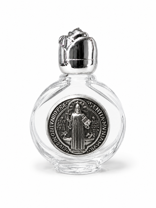 San Benito Silver Holy Water Flask