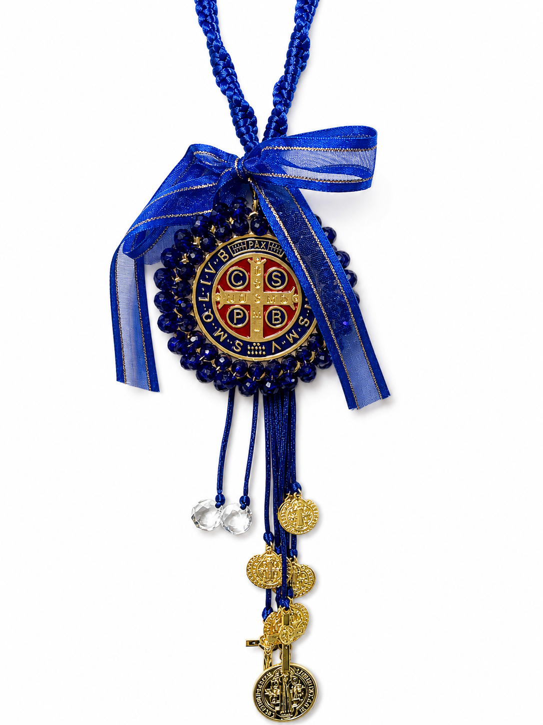San Benito Blue Protection Medallion – Peace & Spiritual Defense Amulet