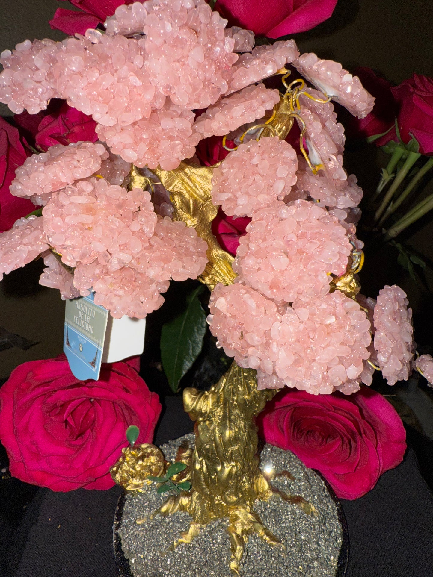 Rose Quartz Cluster Tree