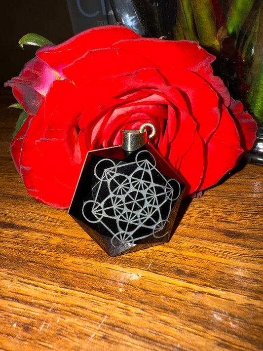 Archangel Metatron Black Obsidian