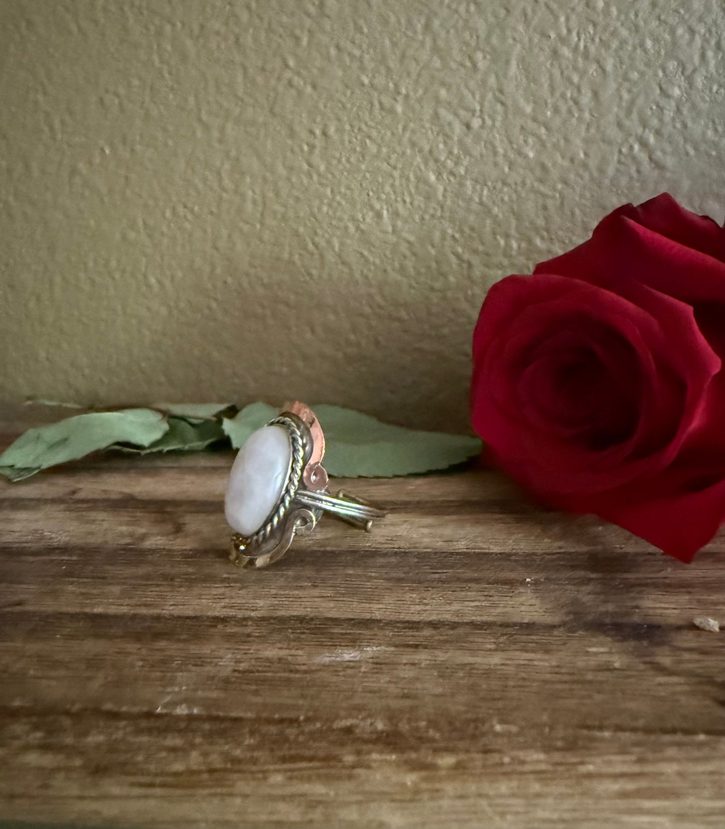 Rose Quartz Adjustable Ring