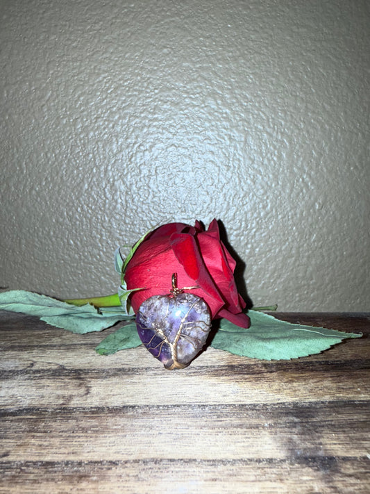 Amethyst Heart Pendant