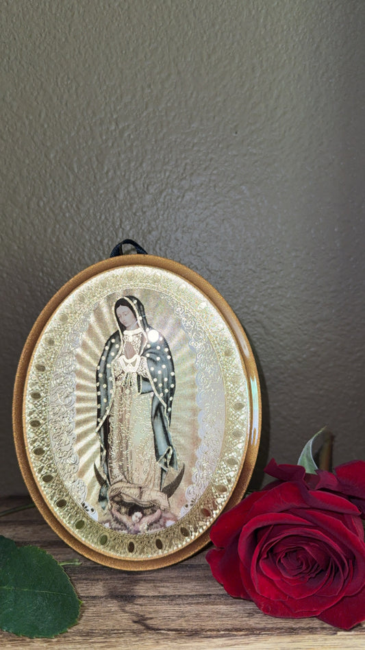 Virgen de Guadalupe Wooden Plaque
