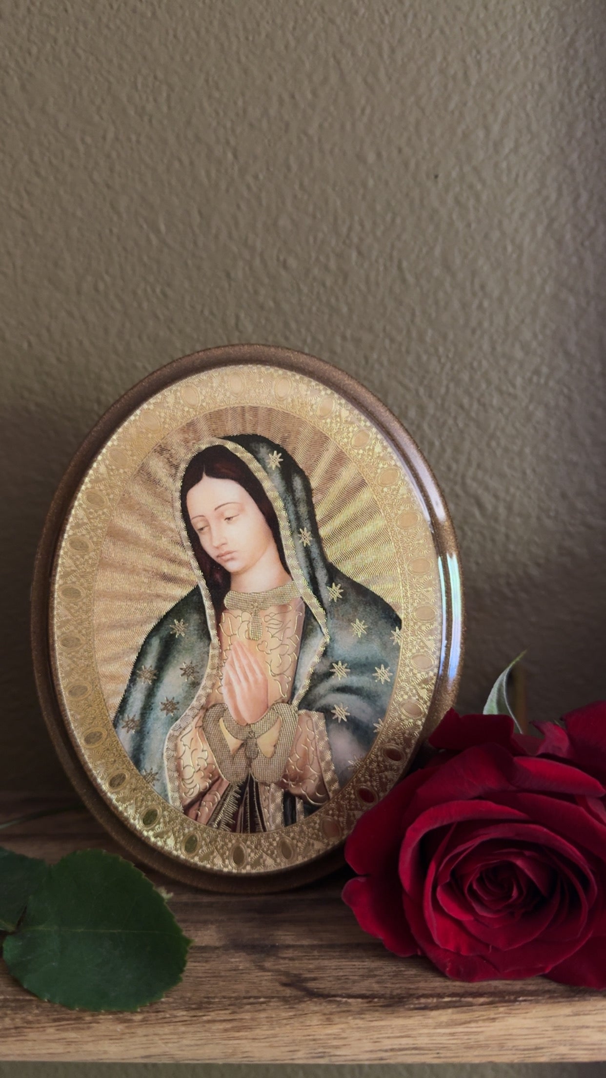 Virgencita Wooden Plaque