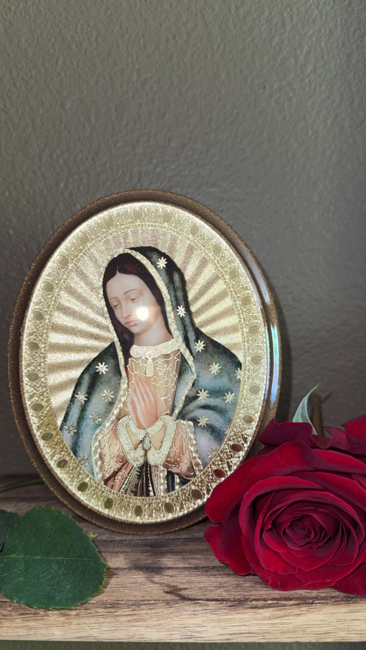 Virgencita Wooden Plaque