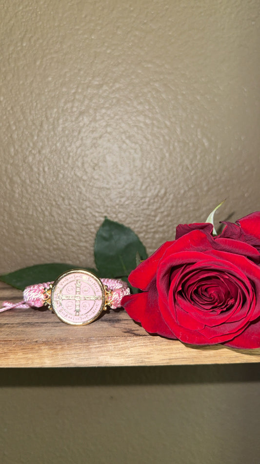 San Benito Pink Thick Band Bracelet