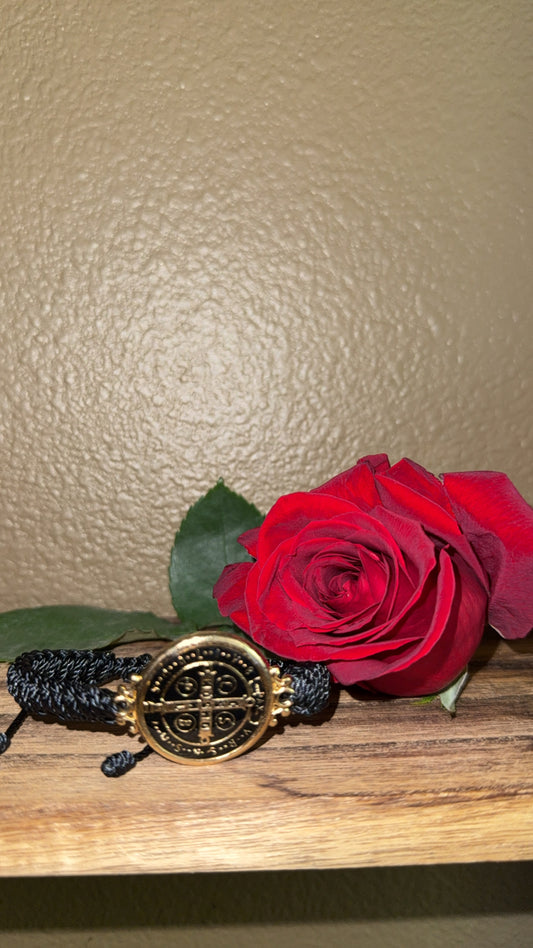 San Benito Black Thick Band Bracelet
